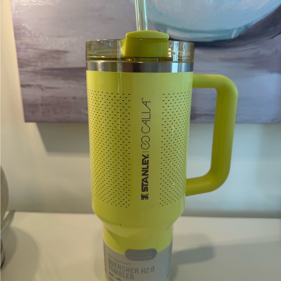 Stanley Other - Stanley x CALIA Quencher H2.0 Tumbler 40 oz Pale Yellow Green Flowstate Straw